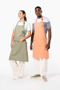 Delantal con bolsillo algodón orgánico