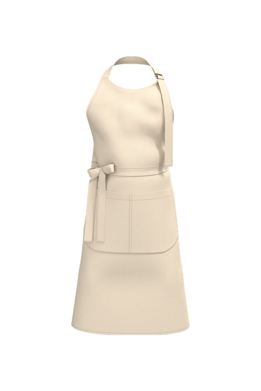 Bio-Baumwolle Schürze mit Tasche