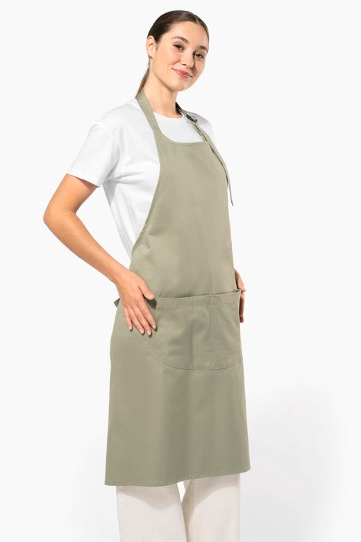Bio-Baumwolle Schürze mit Tasche
