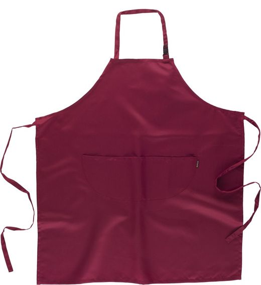 Apron with bib 2 pockets 95x90 Maroon
