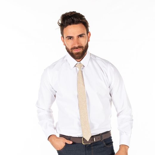 Corbata Con Nudo De Pala Estrecha Arpillera