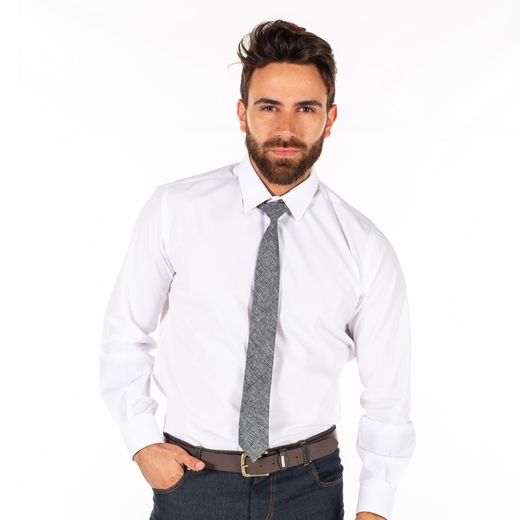 Corbata Con Nudo De Pala Estrecha Arpillera
