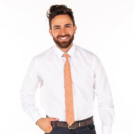 Corbata Con Nudo De Pala Estrecha Arpillera