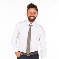 Corbata Con Nudo De Pala Estrecha Arpillera