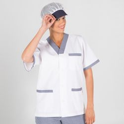 Blusa Sanit. Pico Abierta Sarga