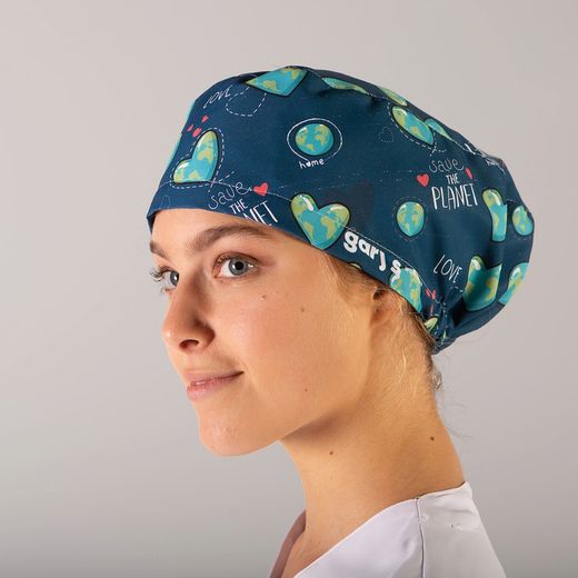 Gorro Cirujano Goma Tejido Reciclado Corteza