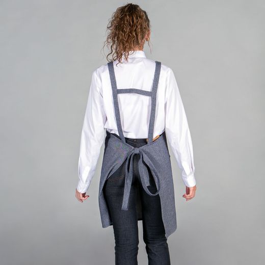 Delantal Con Peto Loneta  86x77 Cm