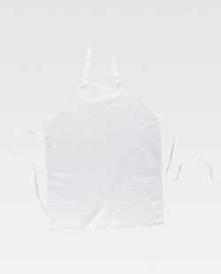 Latzschürze ohne Taschen 90x70 Weiß