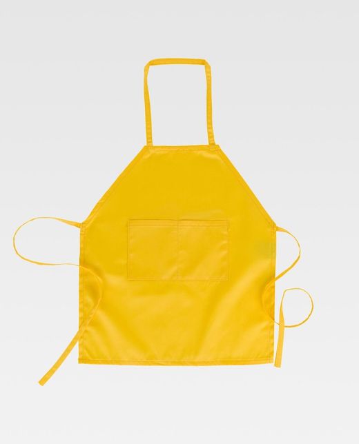 Schürze mit Lätzchen und Tasche Sonderanfertigung Gelb