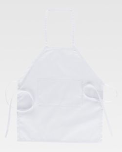 Schürze mit Lätzchen und Tasche Special Manufacture White
