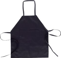 Delantal con peto y bolsillo Fabricación especial Negro
