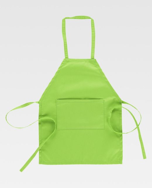 Schürze mit Brustpanzer und Tasche Sonderanfertigung Limonengrün