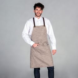 Delantal Con Peto Sarga Rustica 87x74 Cm