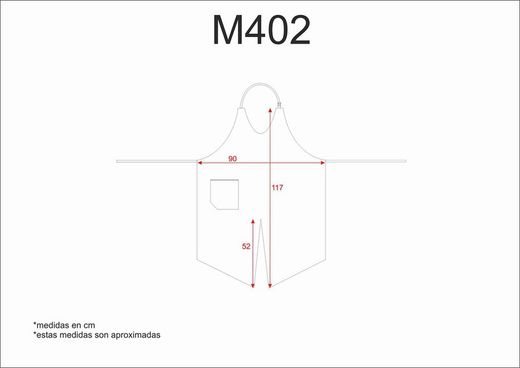 Grembiule con tasche a contrasto e apertura frontale Nero Bianco