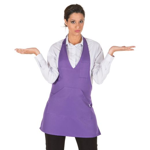 Delantal Bistro Sarga Poliester 80x65 Cm