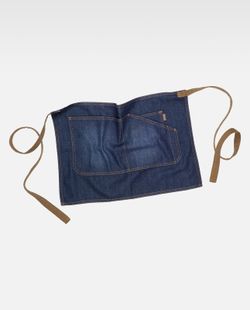 Kurze Schürze mit Jeansstoff 50x35 Denim