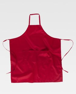 Lange Kreuzschürze 95x90cm mit 2 Beuteln Sonderanfertigung Rot
