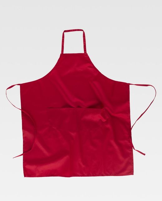 Lange Kreuzschürze 95x90cm mit 2 Beuteln Sonderanfertigung Rot