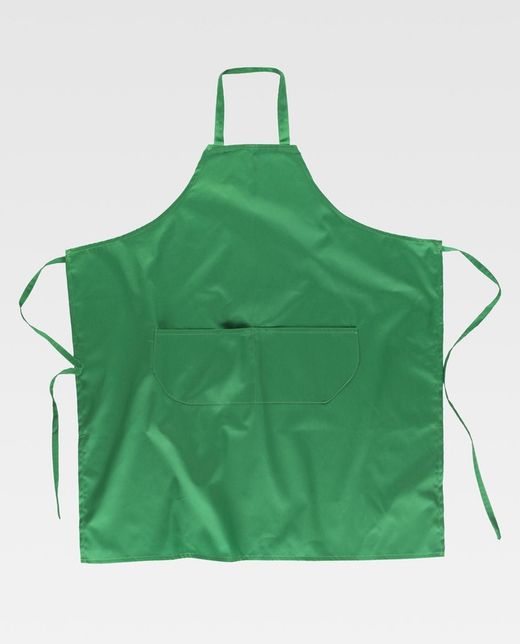Lange Kreuzschürze 95x90cm mit 2 Beuteln Sonderanfertigung Pistaziengrün