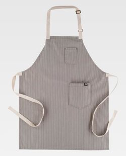 Delantal de color Gris+Natural | SERVICIOS