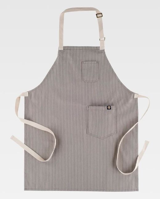 Delantal de color Gris+Natural | SERVICIOS
