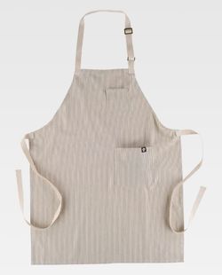 Delantal de color Natural+Gris | SERVICIOS