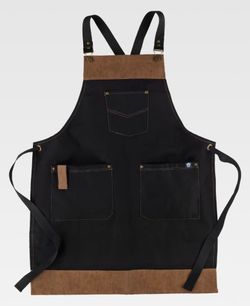 Delantal de color Negro+Marrón | SERVICIOS