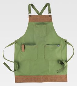 Delantal de color Verde Oliva+Marrón | SERVICIOS