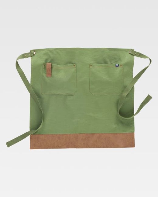 Delantal de color Verde Oliva+Marrón | SERVICIOS
