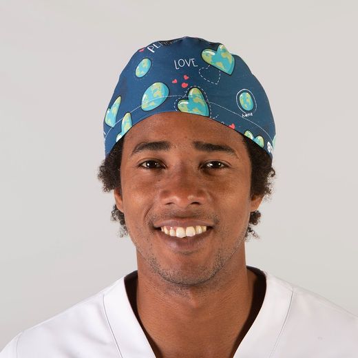 Gorro Cirujano Tiras Tejido Reciclado Corteza