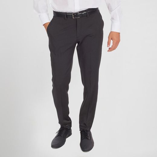 Pantalon Hombre  Slim Fit Sin Pinzas Tecno