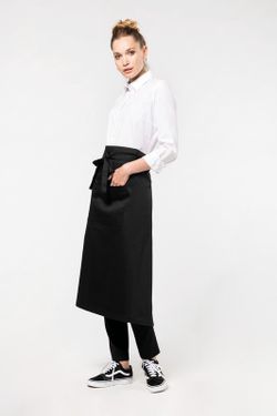 Extra lange Schürze aus Polyester / Baumwolle