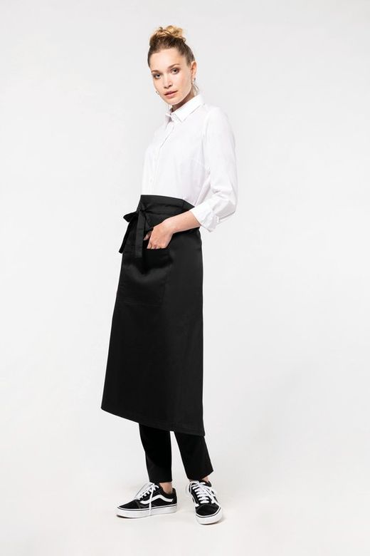 Extra lange Schürze aus Polyester / Baumwolle