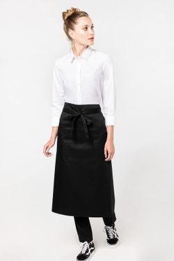 Extra lange Schürze aus Polyester / Baumwolle