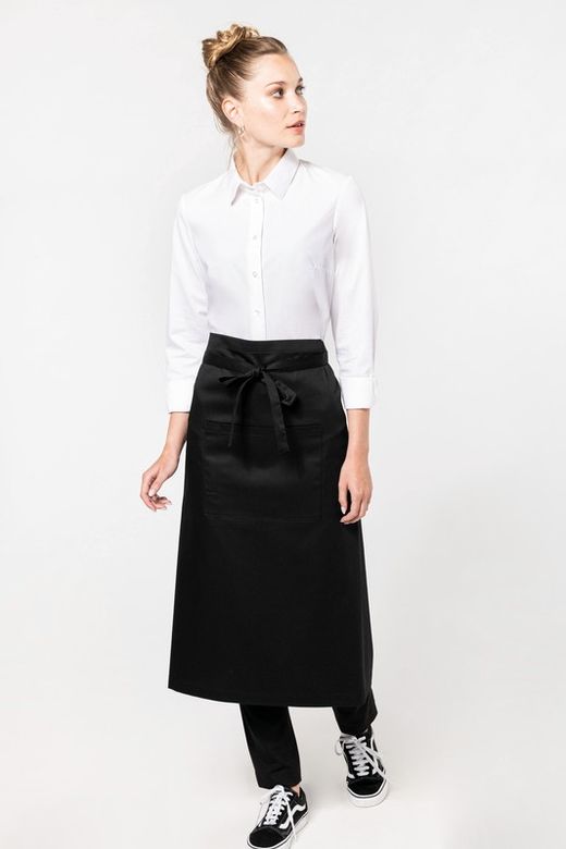 Extra lange Schürze aus Polyester / Baumwolle