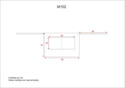 Französische kurze Schürze 2 Taschen 35x50 Kastanienbraun