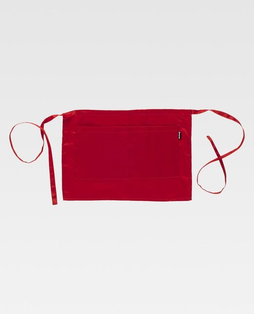 Französische kurze Schürze 2 Taschen 35x50 Rot