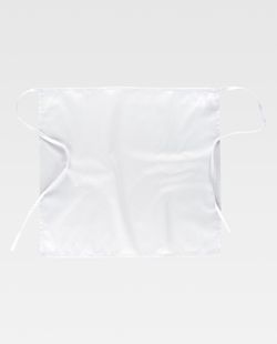 Delantal francés largo 65x70 sin bolsos Blanco