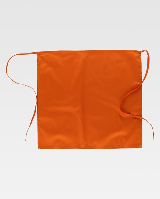 Lange französische Schürze 65x70, ohne Taschen Orange