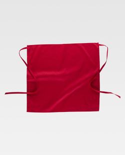 Lange französische Schürze 65x70, ohne Taschen Rot