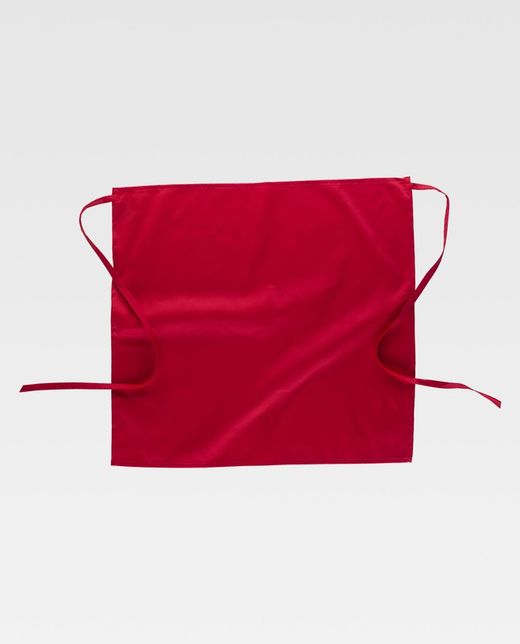 Lange französische Schürze 65x70, ohne Taschen Rot
