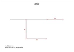 Lange französische Schürze 65x70, ohne Taschen Rot