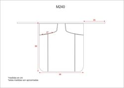 Lange kombinierte französische Schürze, live AV Zwei Seitentaschen 90x85 Teflonbehandlung Schwarz Grau Gelb AV
