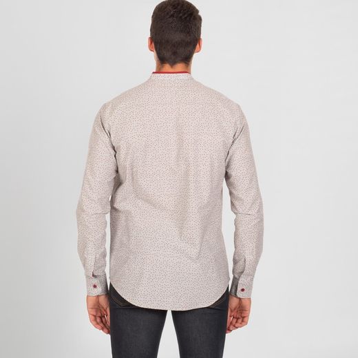 Camisa Hombre Aldo Slim Fit Vichy Rayas/Triangulos