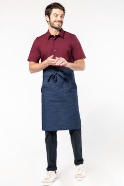 Lange Schürze aus Polyester / Baumwolle
