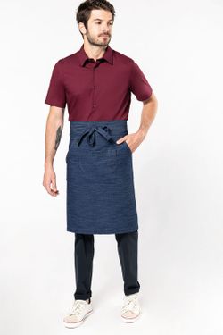 Lange Schürze aus Polyester / Baumwolle