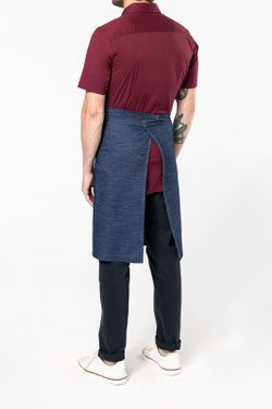 Lange Schürze aus Polyester / Baumwolle