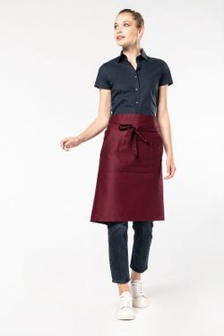Lange Schürze aus Polyester / Baumwolle