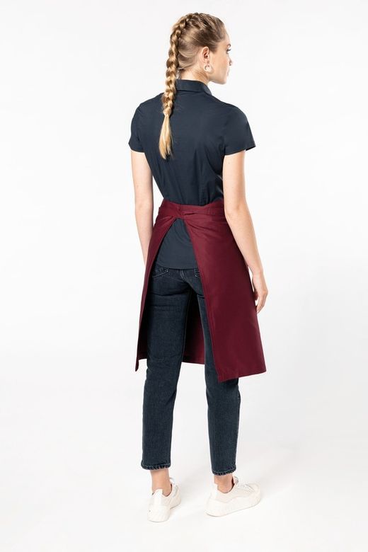 Lange Schürze aus Polyester / Baumwolle