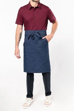 Lange Schürze aus Polyester / Baumwolle